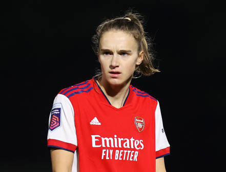 Vivianne Miedema of Arsenal during the UEFA Women's Champions League group C match between 1899 Hoffenheim and Arsenal WFC at Ditmar-Hopp-Stadion on...